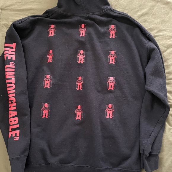 Death Row Records The Untouchable Black/Red Hoodie Pullover - Picture 3 of 3